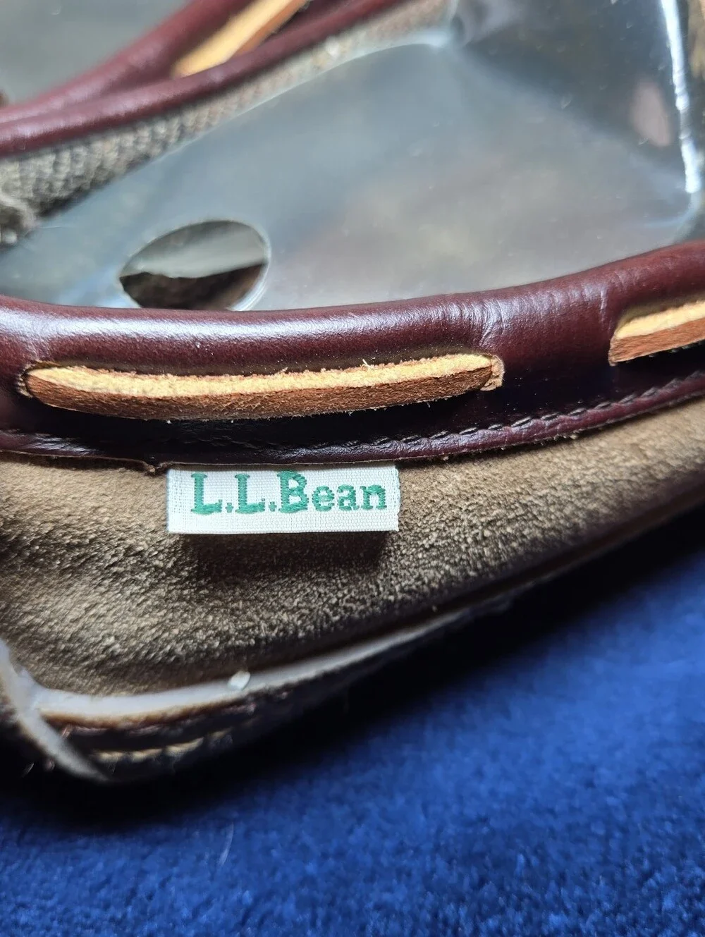 L.L. Bean very gently